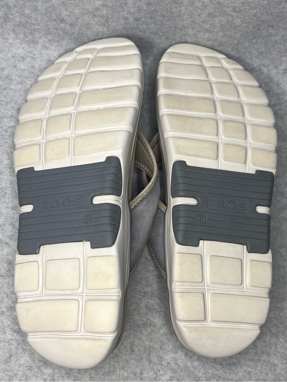 TAOS Womens Aur-13540 Flip Flop Thong Sandals Gray Cloud Nubuck Leather Sz 10 - Picture 8 of 10